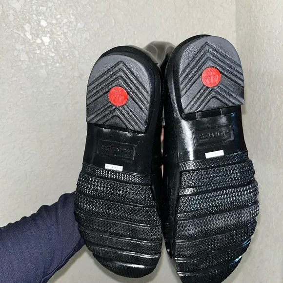 Hunter Original Tall Gloss Rain Boots Black Women’s - Picture 8 of 12